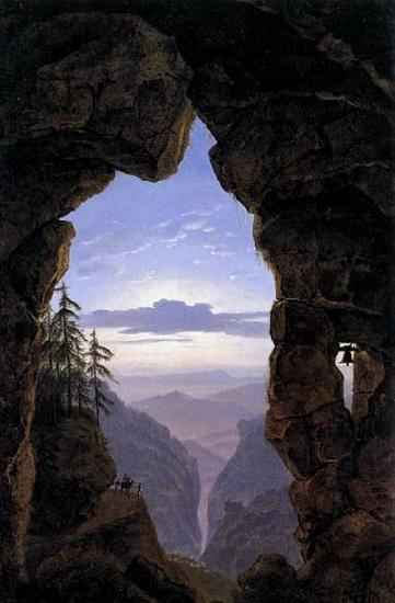 Karl friedrich schinkel The Gate in the Rocks oil painting picture